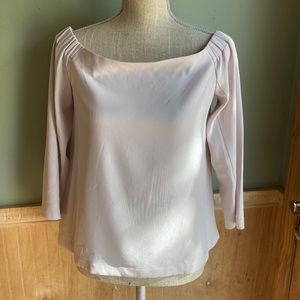 Club Monaco cream off-shoulder blouse